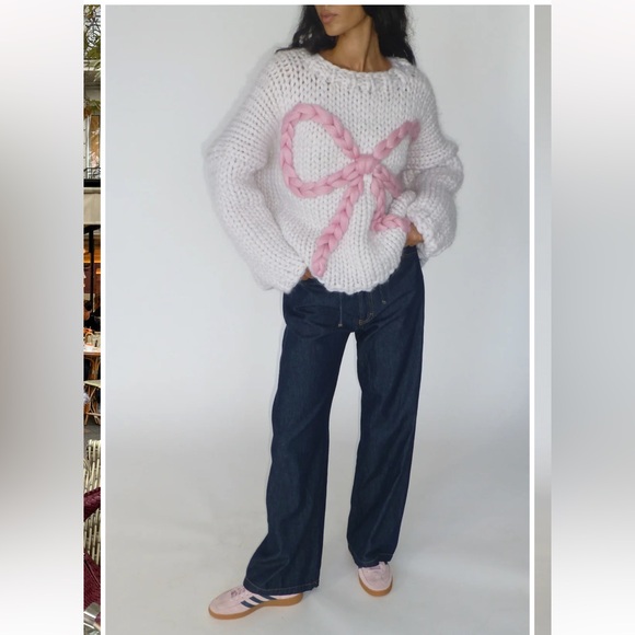 HOPE MACAULAY BELLA BOW CHUNKY KNIT SWEATER - Picture 5 of 10